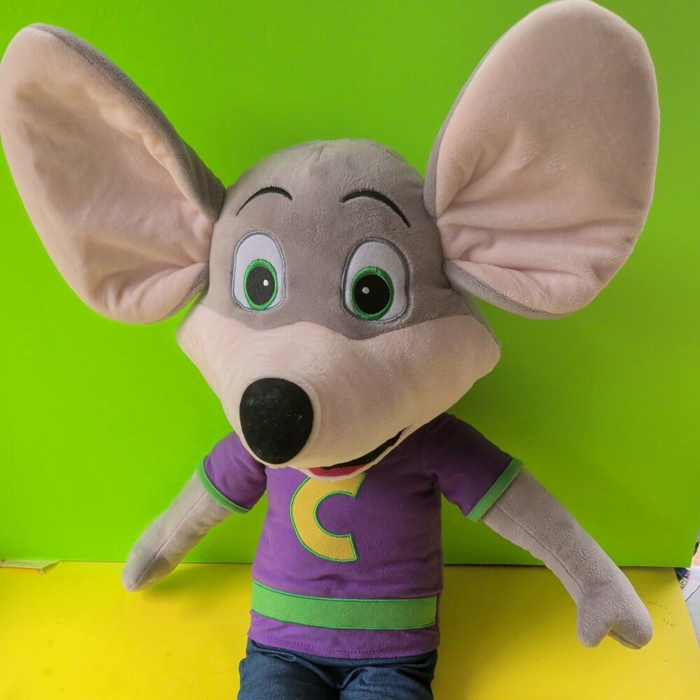 Chuck E Cheese 32” Tall Plush Purple Shirt - Showbiz Pizza Extra Large Huge